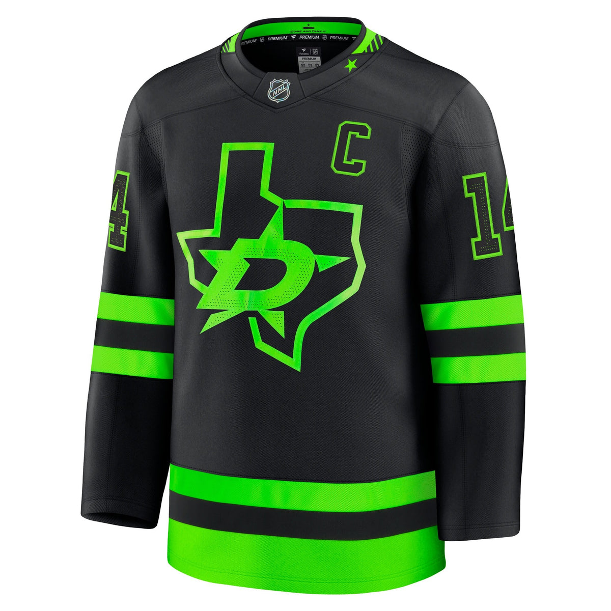 Men's Dallas Stars Jamie Benn Fanatics Black Alternate Premium Jersey