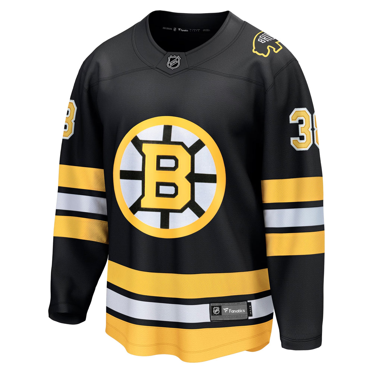 Men's Boston Bruins Patrick Brown Fanatics Black Home Breakaway Player Jersey