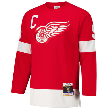 Men's Detroit Red Wings Gordie Howe Red 1960-61 Power Play Jersey
