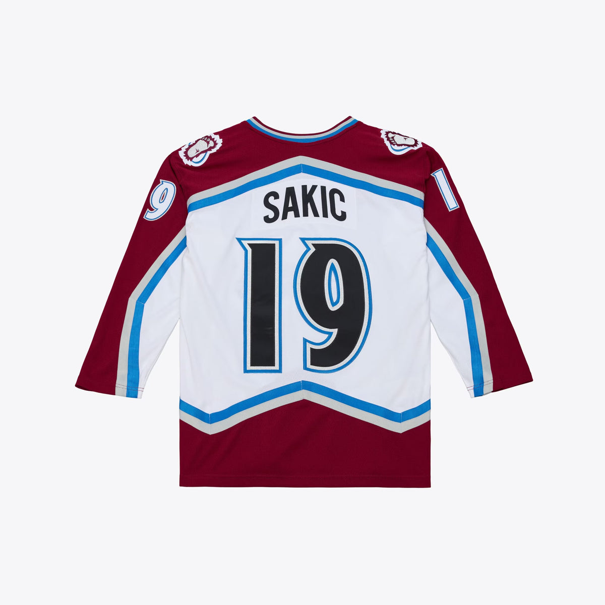 Men's Colorado Avalanche Joe Sakic Mitchell & Ness White 1995 Power Play Jersey