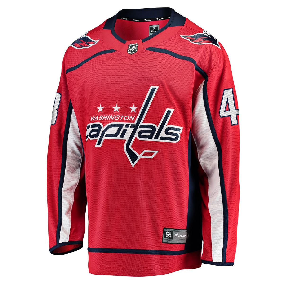 Men's Washington Capitals Logan Thompson Fanatics Red Home Premier Breakaway Player Jersey