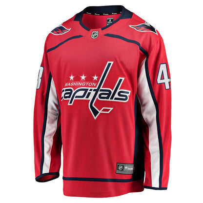 Men's Washington Capitals Logan Thompson Fanatics Red Home Premier Breakaway Player Jersey