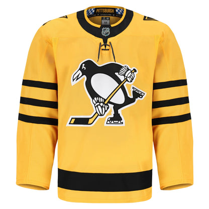Men's Pittsburgh Penguins Fanatics Gold Alternate Authentic Pro Jersey