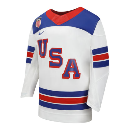 Youth USA Hockey Nike White 2026 Away Replica Jersey