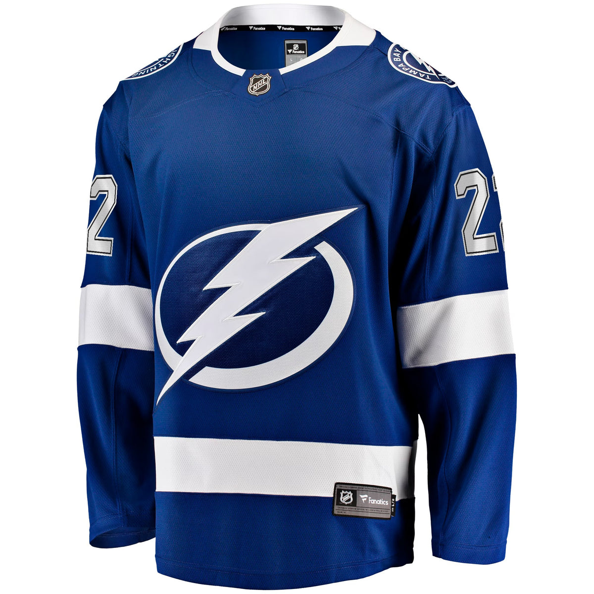 Men's Tampa Bay Lightning Oliver Bjorkstrand Fanatics Blue Home Breakaway Jersey