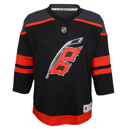 Youth Carolina Hurricanes Black Home Premier Jersey