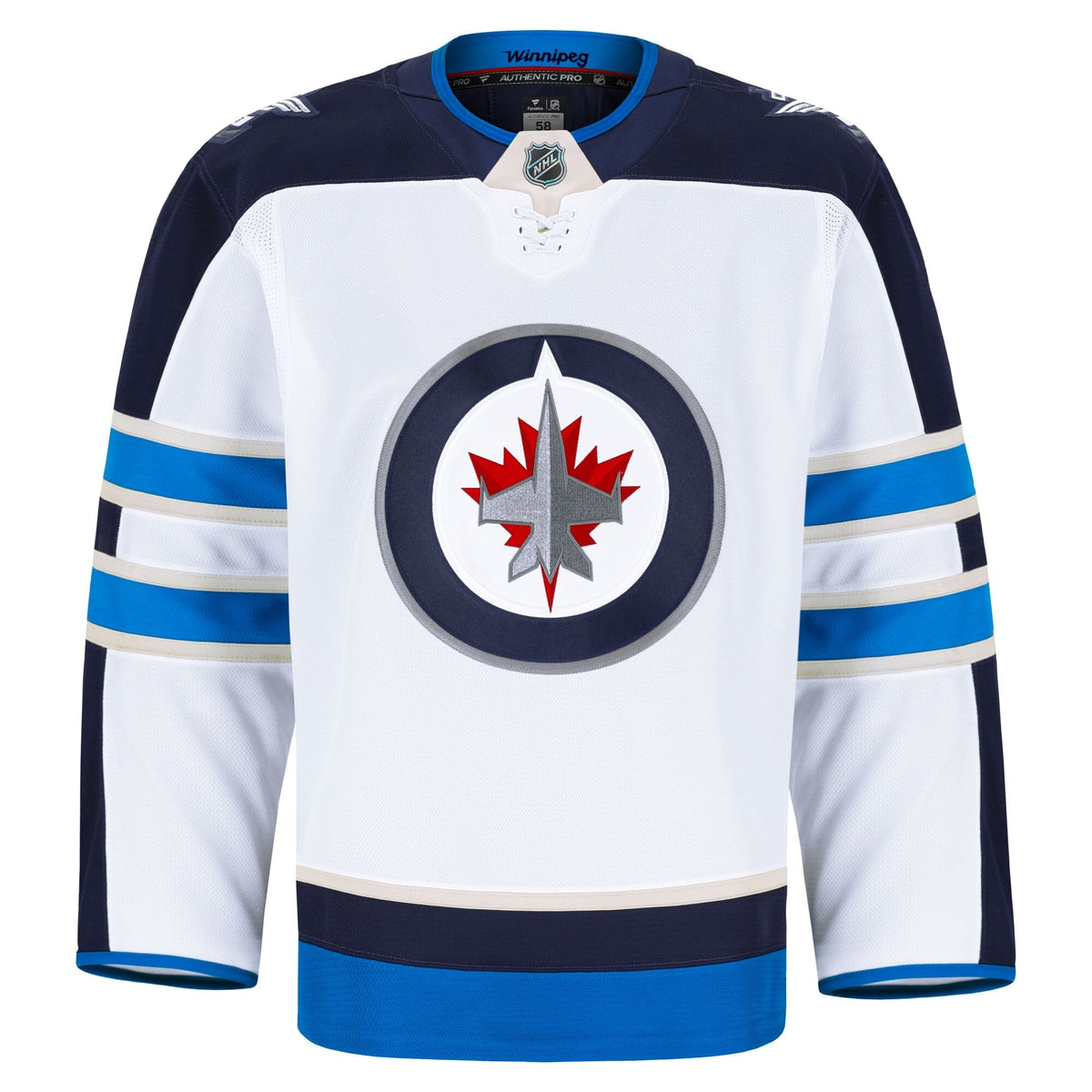 Men's Winnipeg Jets Fanatics White Away Authentic Pro Jersey