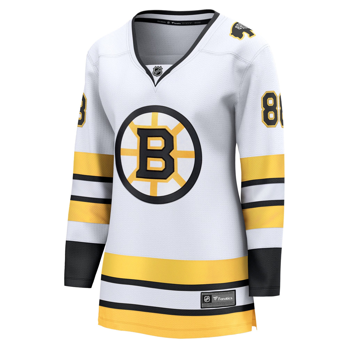Women's Boston Bruins David Pastrnak Fanatics White Away Breakaway Player Jersey
