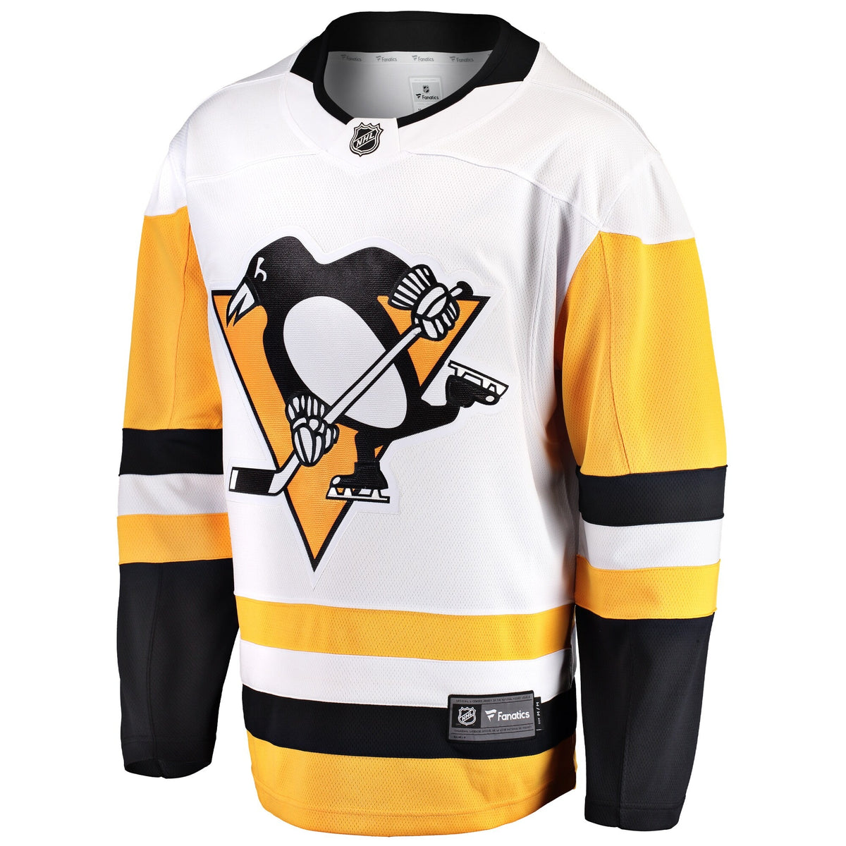 Men's Pittsburgh Penguins Fanatics White Away Breakaway Jersey