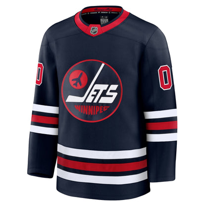 Men's Winnipeg Jets Fanatics Navy Alternate Premium Custom Jersey