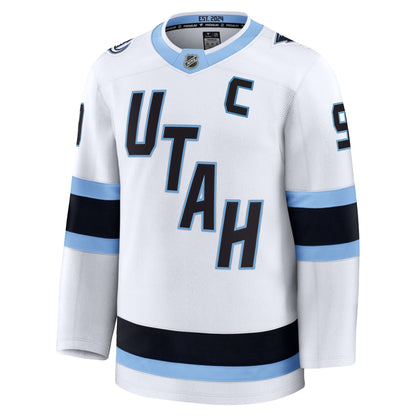 Men's Utah Mammoth Clayton Keller Fanatics White Away Premium Player Jersey