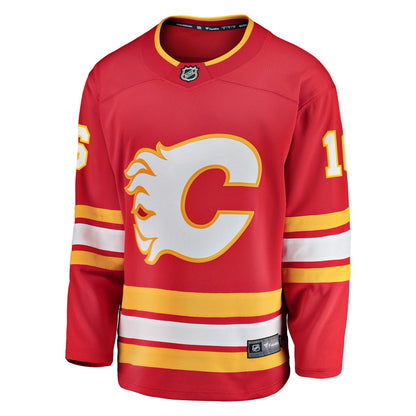 Men's Calgary Flames Morgan Frost Fanatics Red Home Breakaway Jersey
