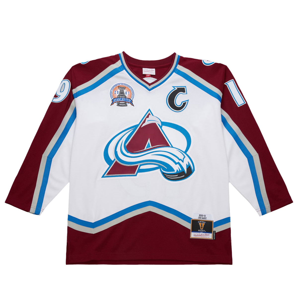 Men's Colorado Avalanche Joe Sakic White 2000-01 Power Play Jersey