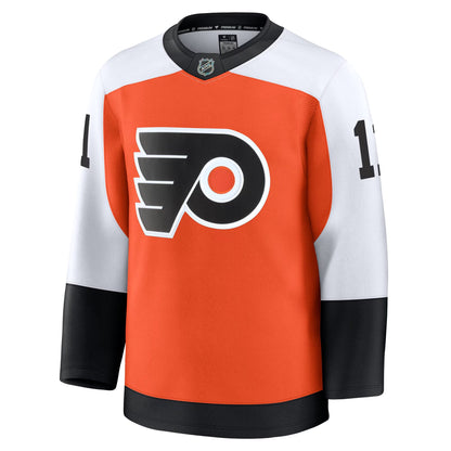 Men's Philadelphia Flyers Travis Konecny Fanatics Burnt Orange Home Premium Jersey