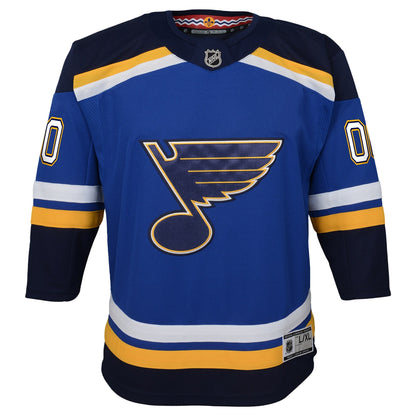 Youth St. Louis Blues Blue Home Premier Custom Jersey