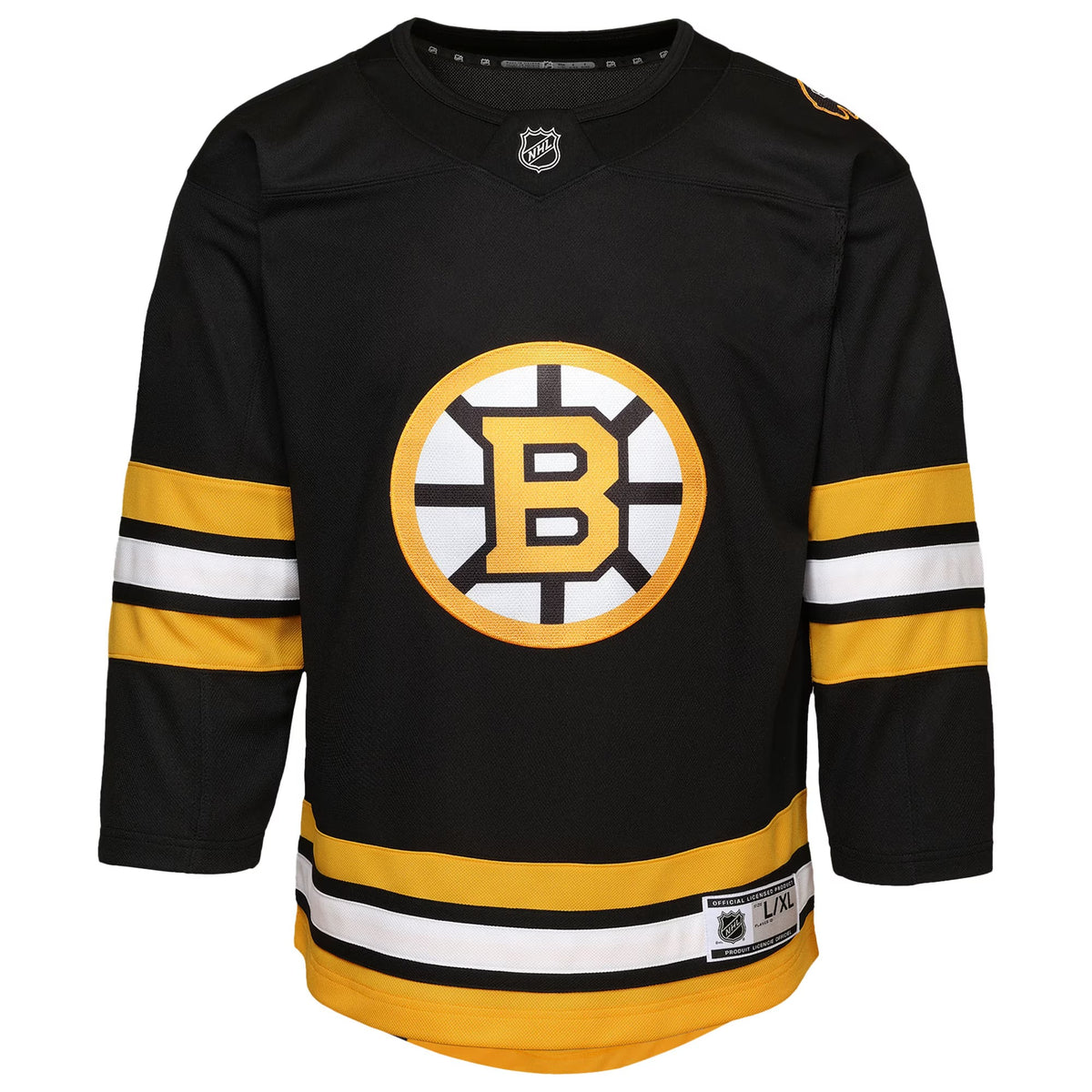 Youth Boston Bruins Black Home Premier Jersey