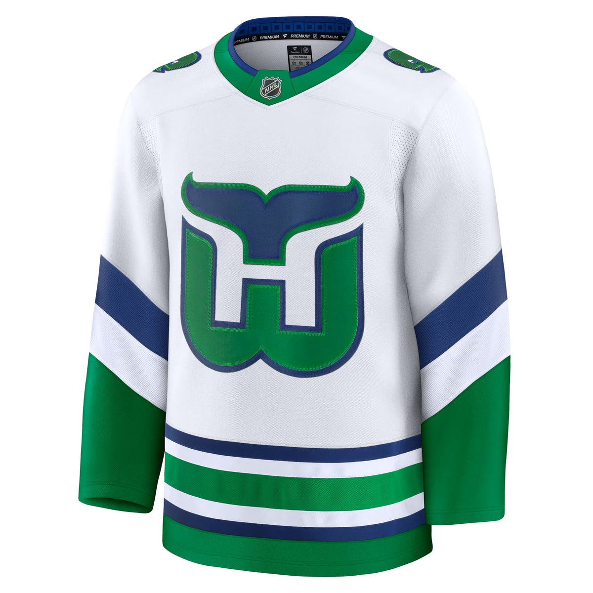 Men's Carolina Hurricanes Fanatics White Throwback Premium Jersey