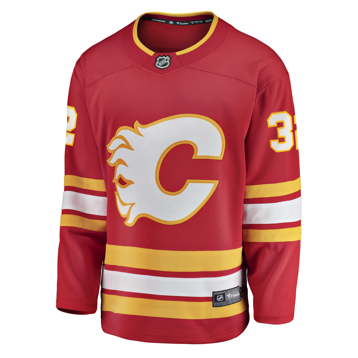 Men's Calgary Flames Dustin Wolf Fanatics Red Home Breakaway Jersey