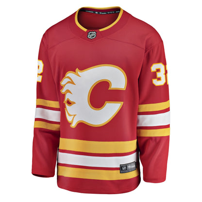 Men's Calgary Flames Dustin Wolf Fanatics Red Home Breakaway Jersey