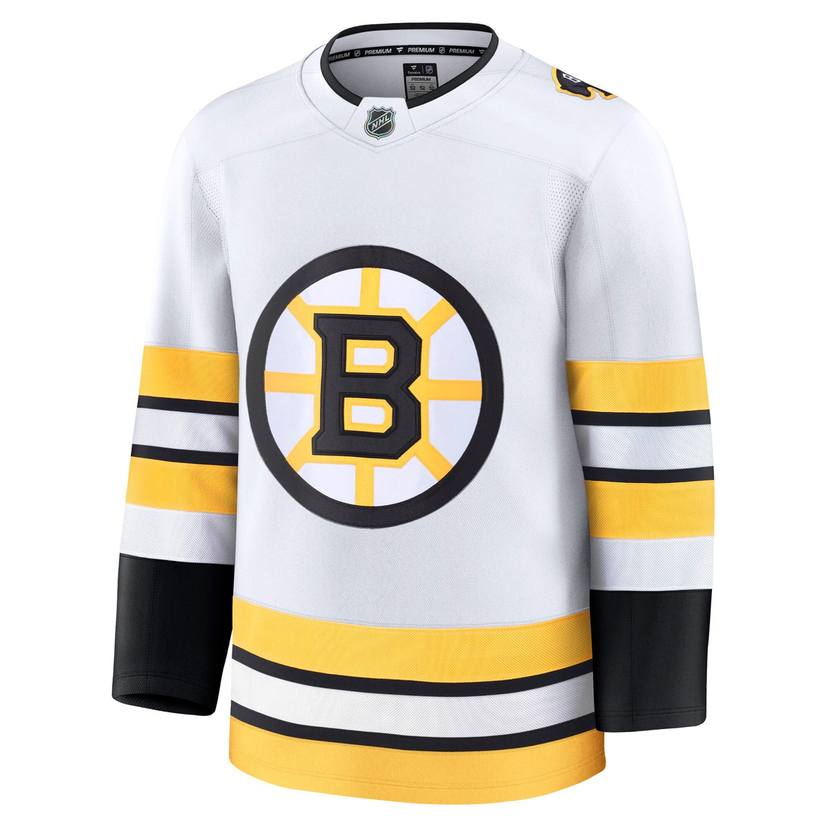 Men's Boston Bruins Fanatics White Away Premium Jersey