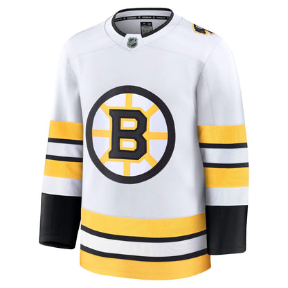 Men's Boston Bruins Fanatics White Away Premium Jersey