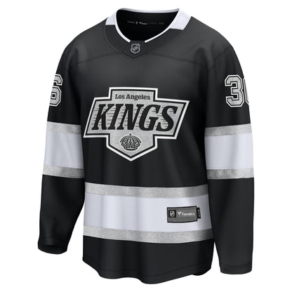 Men's Los Angeles Kings Mats Zuccarello Fanatics Black Home Breakaway Jersey