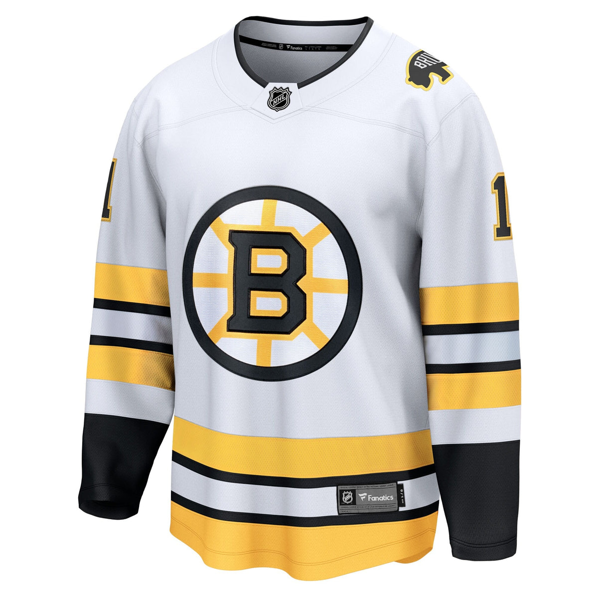 Men's Boston Bruins Jeremy Swayman Fanatics White Away Breakaway Player Jersey