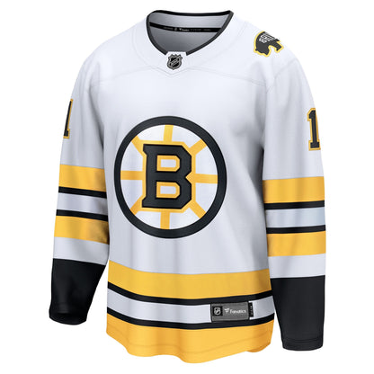Men's Boston Bruins Jeremy Swayman Fanatics White Away Breakaway Player Jersey