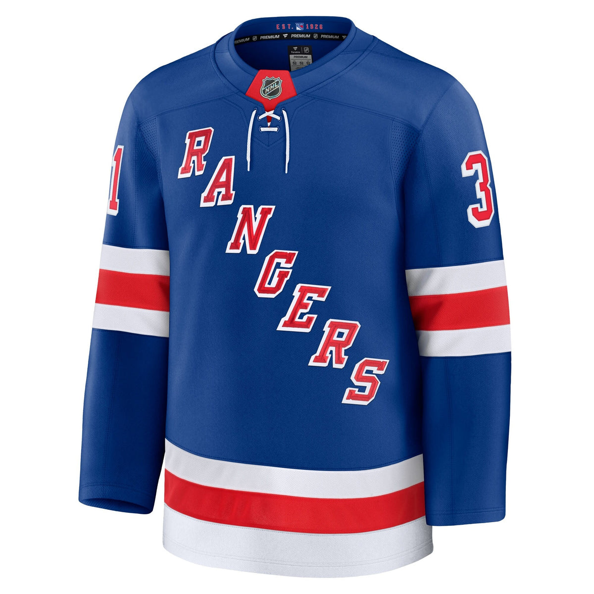 Men's New York Rangers Igor Shesterkin Fanatics Blue Home Premium Jersey