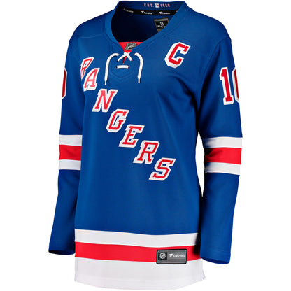 Women's New York Rangers JT Miller Fanatics Blue Home Captain's Patch Breakaway Jersey
