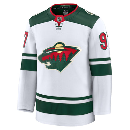 Men's Minnesota Wild Kirill Kaprizov Fanatics White Away Premium Jersey