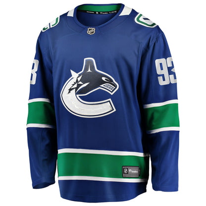 Men's Vancouver Canucks Marco Rossi Fanatics Blue Home Premier Breakaway Player Jersey