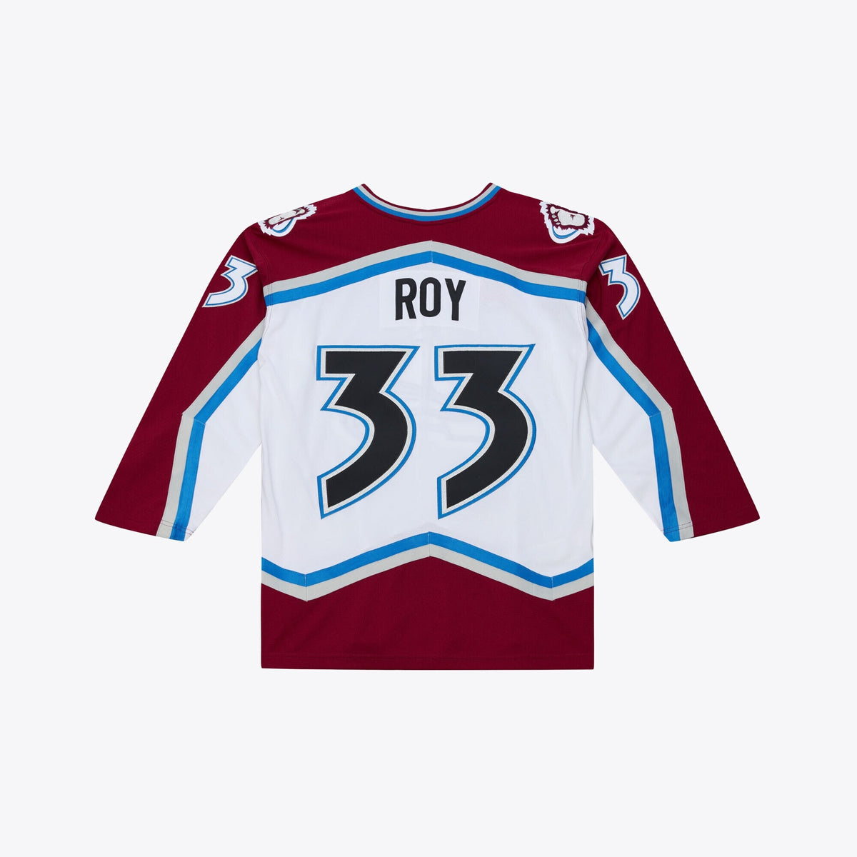 Men's Colorado Avalanche Patrick Roy Mitchell & Ness White 1995 Power Play Jersey