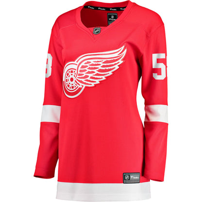 Women's Detroit Red Wings Emmitt Finnie Fanatics Red Home Breakaway Jersey