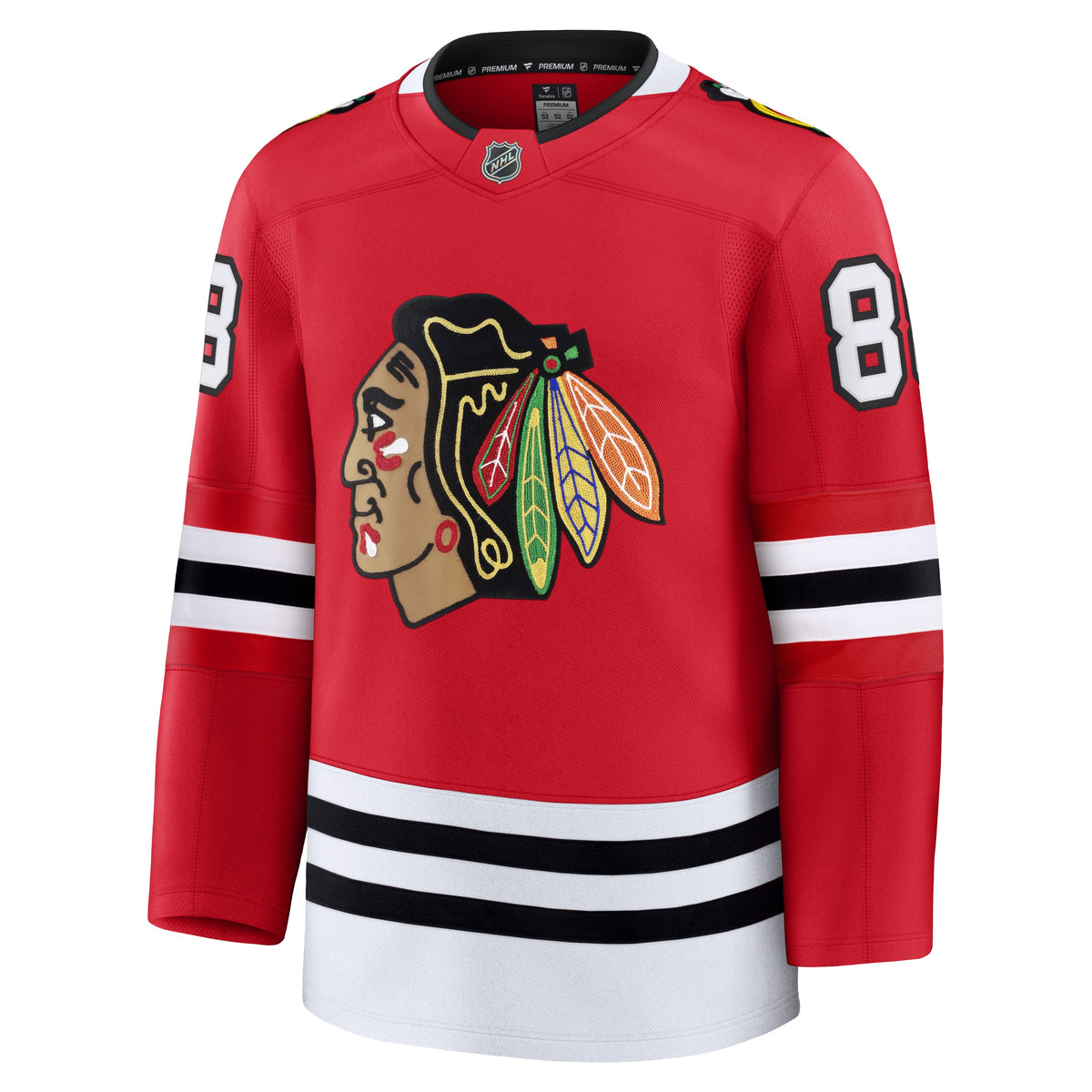 Men's Chicago Blackhawks Patrick Kane Fanatics Red Premium Jersey