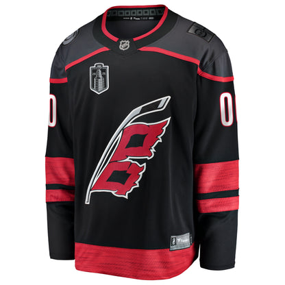 Men's Carolina Hurricanes Fanatics Black 2026 Stanley Cup Final Home Breakaway Custom Jersey