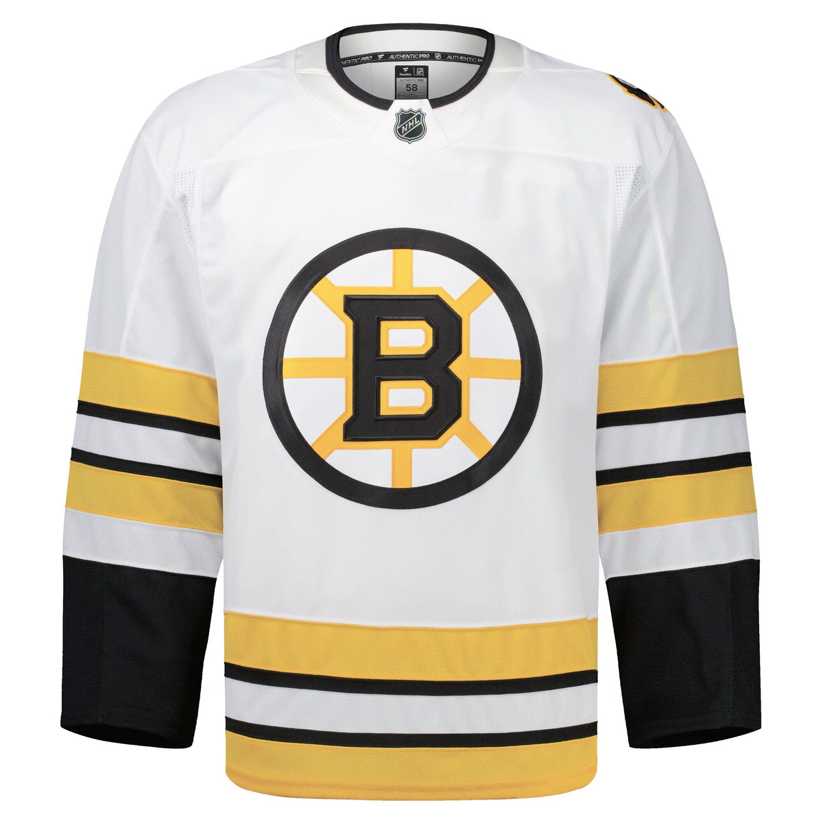 Men's Boston Bruins Fanatics White Away Authentic Pro Jersey