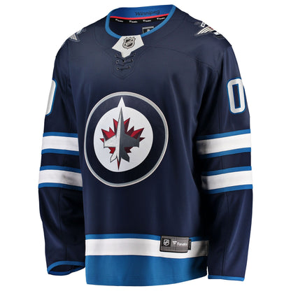 Men's Winnipeg Jets Fanatics Blue Home Breakaway Custom Jersey