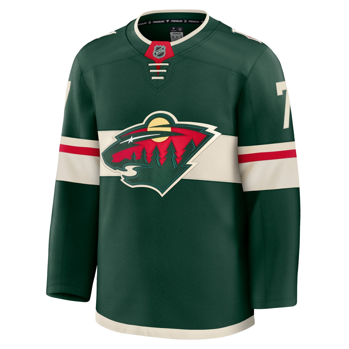 Men's Minnesota Wild Brock Faber Fanatics Green Anniversary Premium Jersey