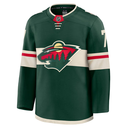 Men's Minnesota Wild Brock Faber Fanatics Green Anniversary Premium Jersey