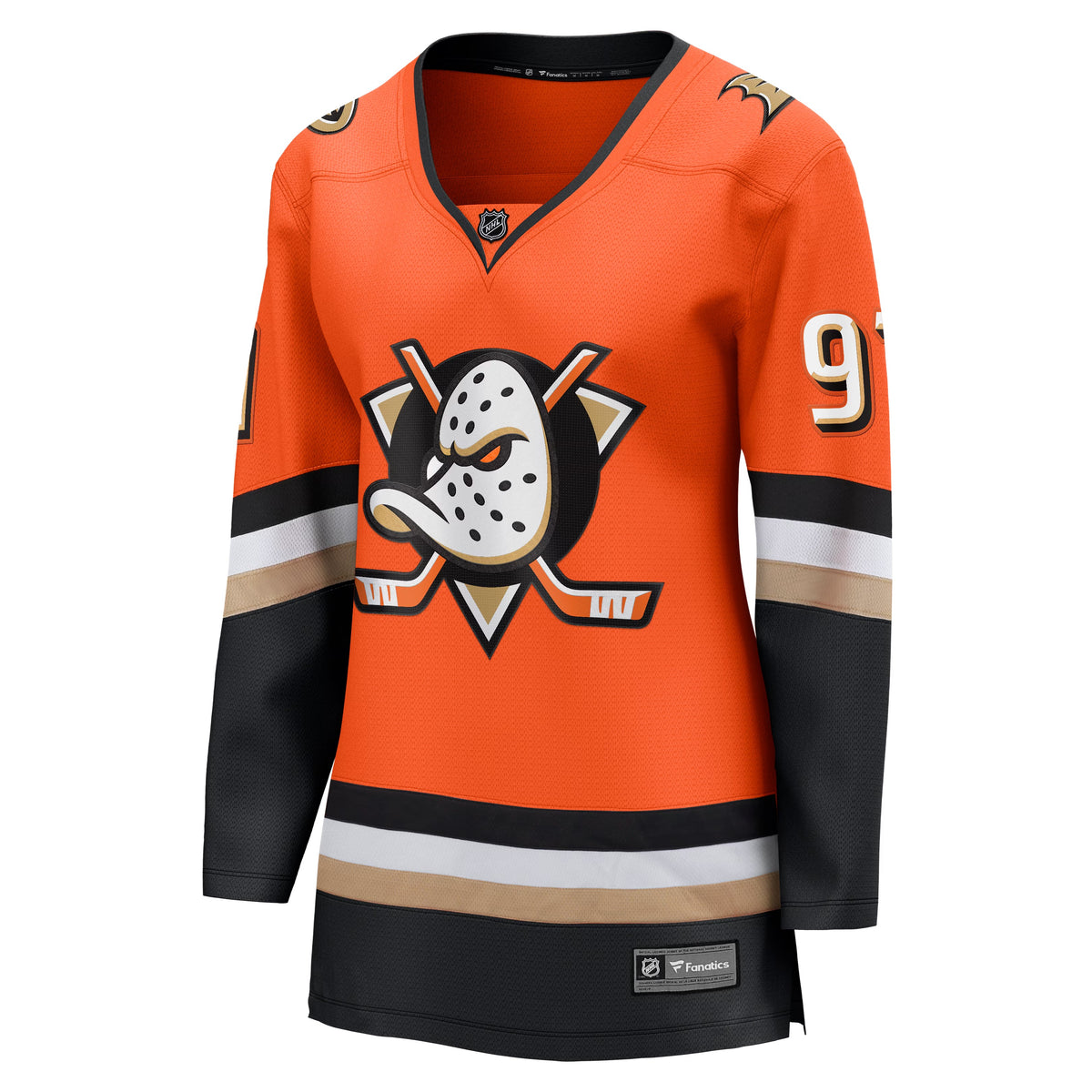 Women's Anaheim Ducks Leo Carlsson Fanatics Orange Home Breakaway Jersey