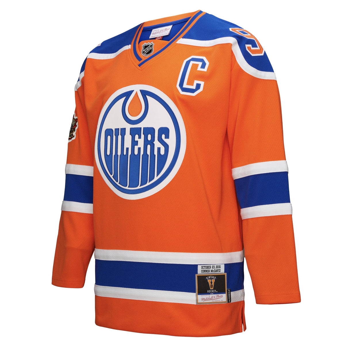 Men's Edmonton Oilers Connor McDavid Mitchell & Ness Orange Power Play Jersey