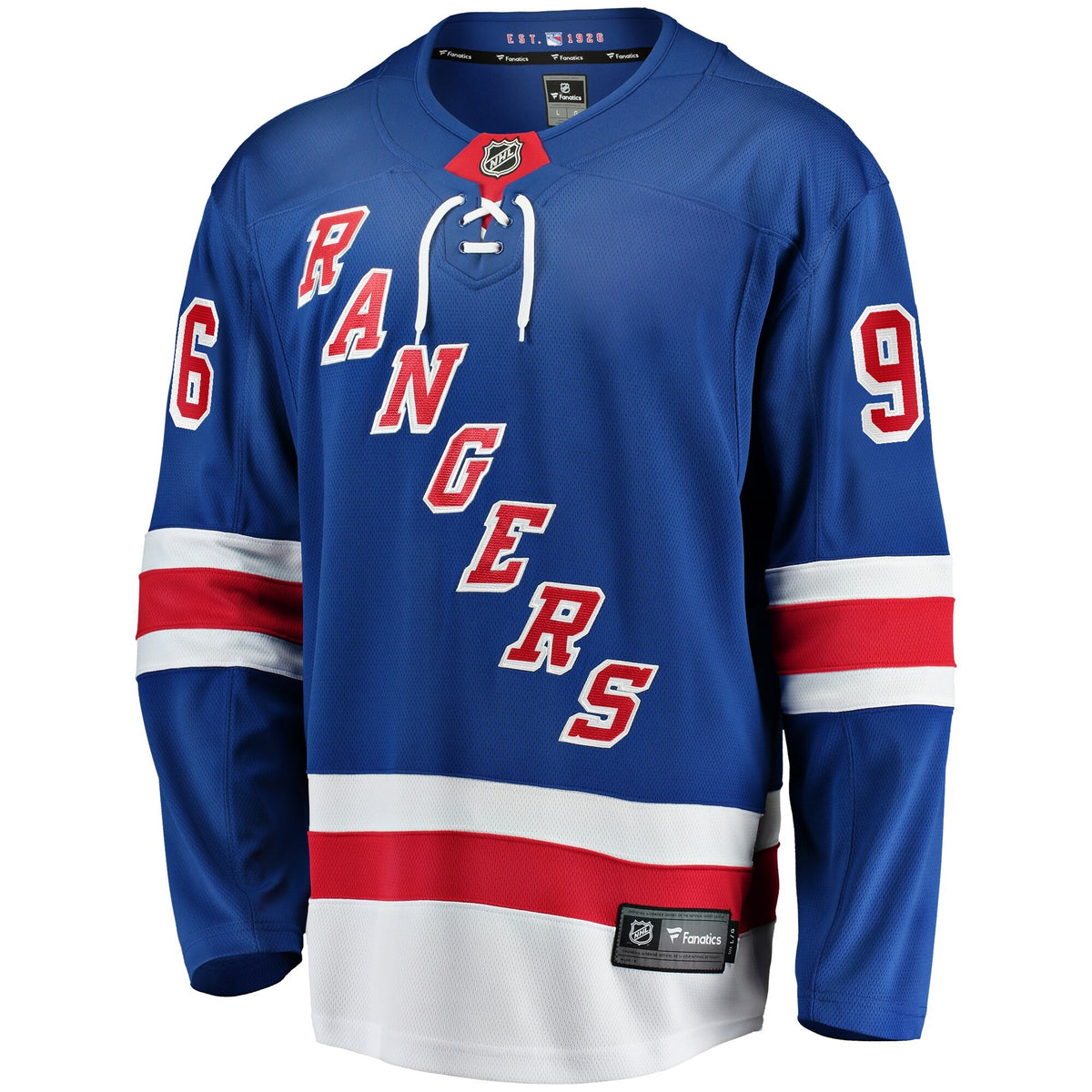 Men's New York Rangers Jack Roslovic Fanatics Blue Home Premier Breakaway Player Jersey