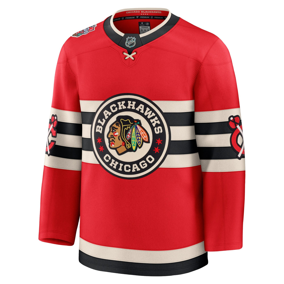 Men's Chicago Blackhawks Fanatics Red 2025 NHL Winter Classic Premium Jersey