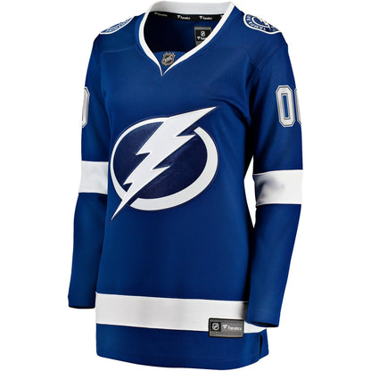 Women's Tampa Bay Lightning Fanatics Blue Home Breakaway Custom Jersey