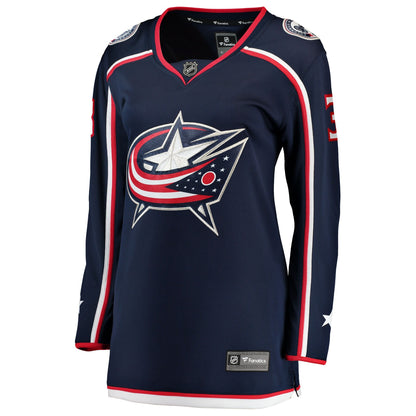 Women's Columbus Blue Jackets Charlie Coyle Fanatics Navy Home Breakaway Jersey