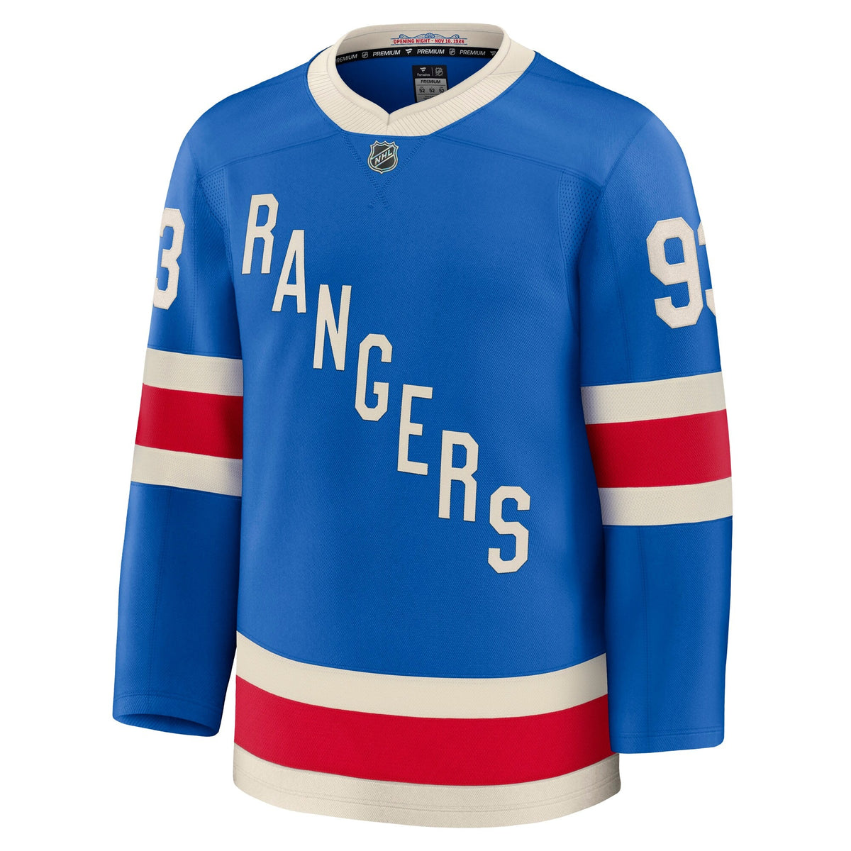 Men's New York Rangers Mika Zibanejad Fanatics Blue Centennial Premium Jersey