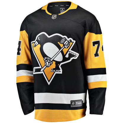 Men's Pittsburgh Penguins Stuart Skinner Fanatics Black Home Breakaway Jersey
