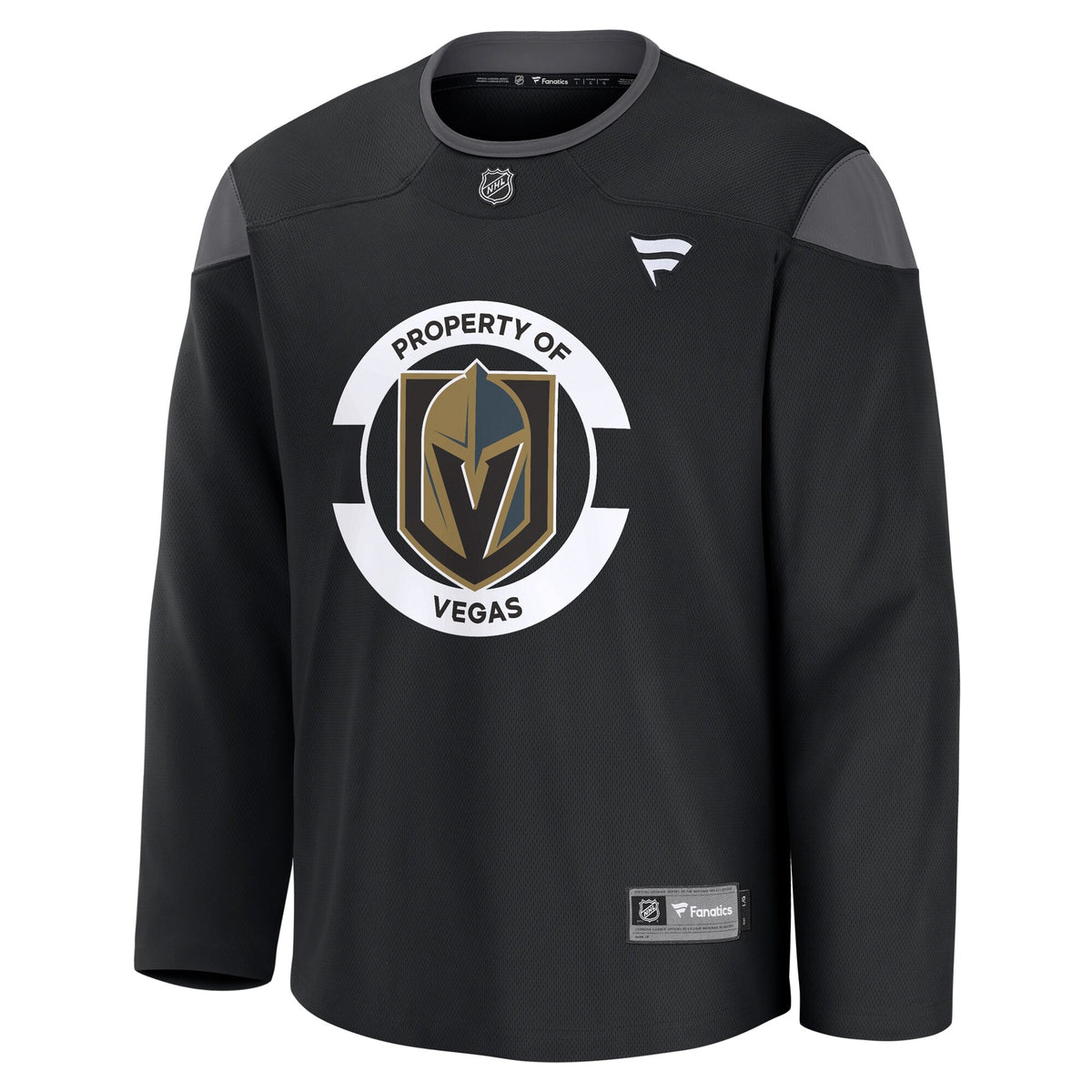 Men's Vegas Golden Knights Fanatics Black Practice Jersey