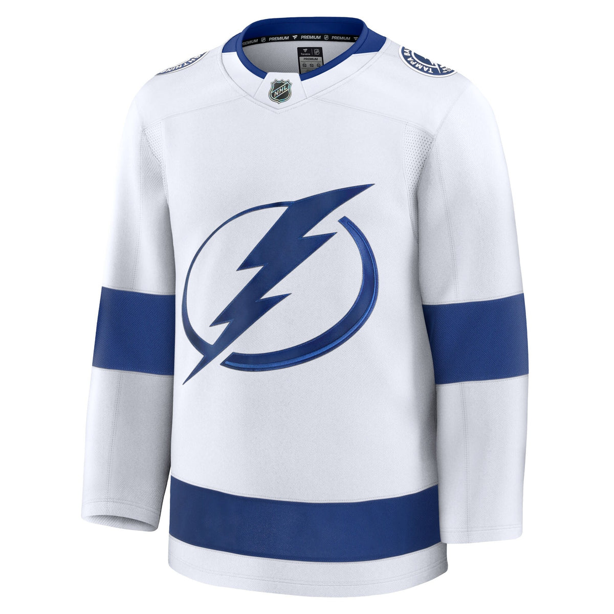 Men's Tampa Bay Lightning Fanatics White Away Premium Jersey